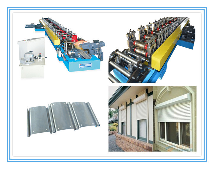 High Speed 0 - 15m/min Rolling Shutter Door Roll Forming Machine With 13 Stes Main Roller
