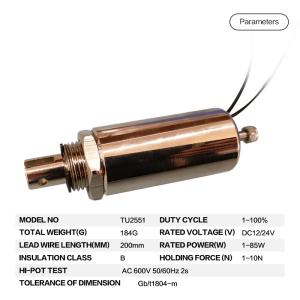 China Long Stroke 8.5W 10mm Tubular Solenoid wholesale