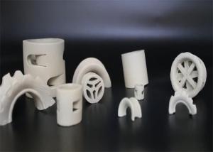 China Thickness 4mm Ceramic Intalox Saddles 1 Inch Low Temperature Resistance wholesale