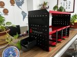 Wall Mounted Power Tool Storage Rack for Garage Cordless Drill Battery Charging