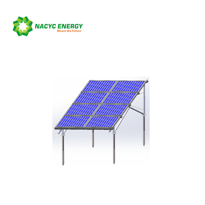 Durable Adjustable Aluminum Solar Panel Mounting System PV Structure 10 Years Warranty