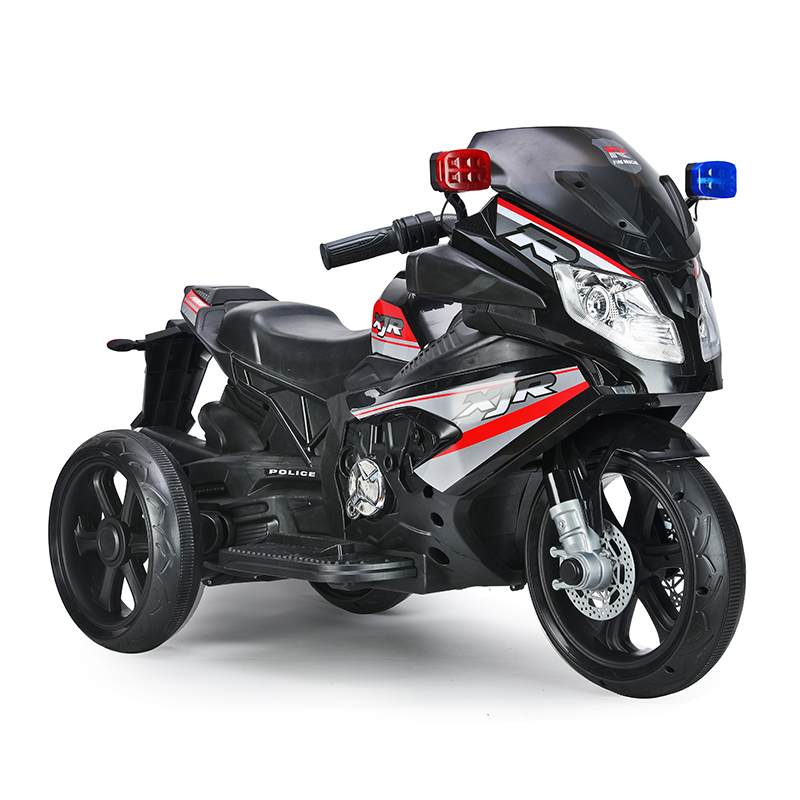 Three-Wheel Electric Off-Road Ride Motorcycle for Children in Red/White/Silver/Black