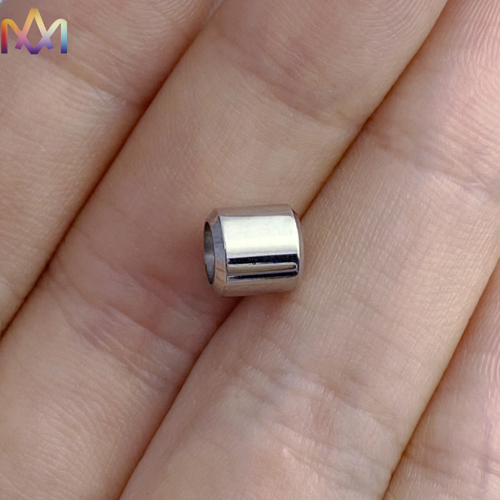 5MM Thickness SS304 Round Loose Beads Custom Engraving Charms