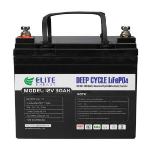 China LFP Li Ion Phosphate RV Caravan Lifepo4 Battery 12v 30Ah Deep Cycle wholesale