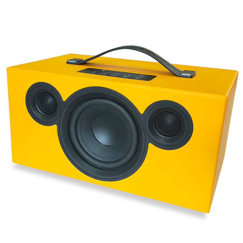 Compact Portable Solid Wooden Bluetooth Speaker For Home With Rechargable Battery