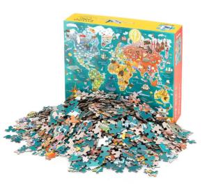 China Factory direct 3D Game Toy Children 6 in 1 Animal Transport Wooden Character Marine Life Jigsaw Puzzle for Kids wholesale