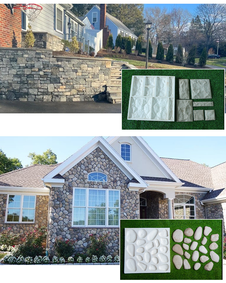 Silicone Artificial Rubber Precast Veneer Polyurethane Mold For Natural Stone
