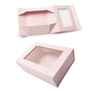 China Custom Luxury Gift Packaging Cardboard Box With Clear Window Artwork Printing Manufacturer wholesale