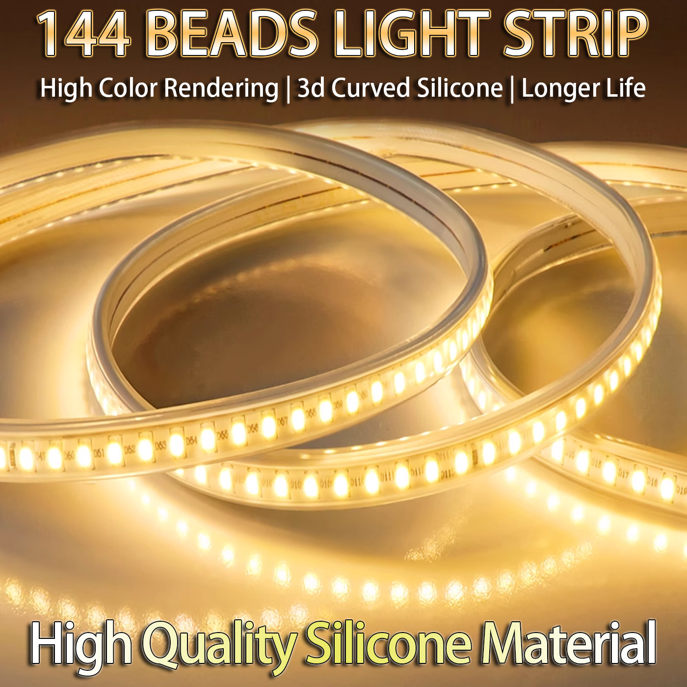 Wire Drawing Surface 24V LED Light Strip for Special Brightness Outdoor Lighting