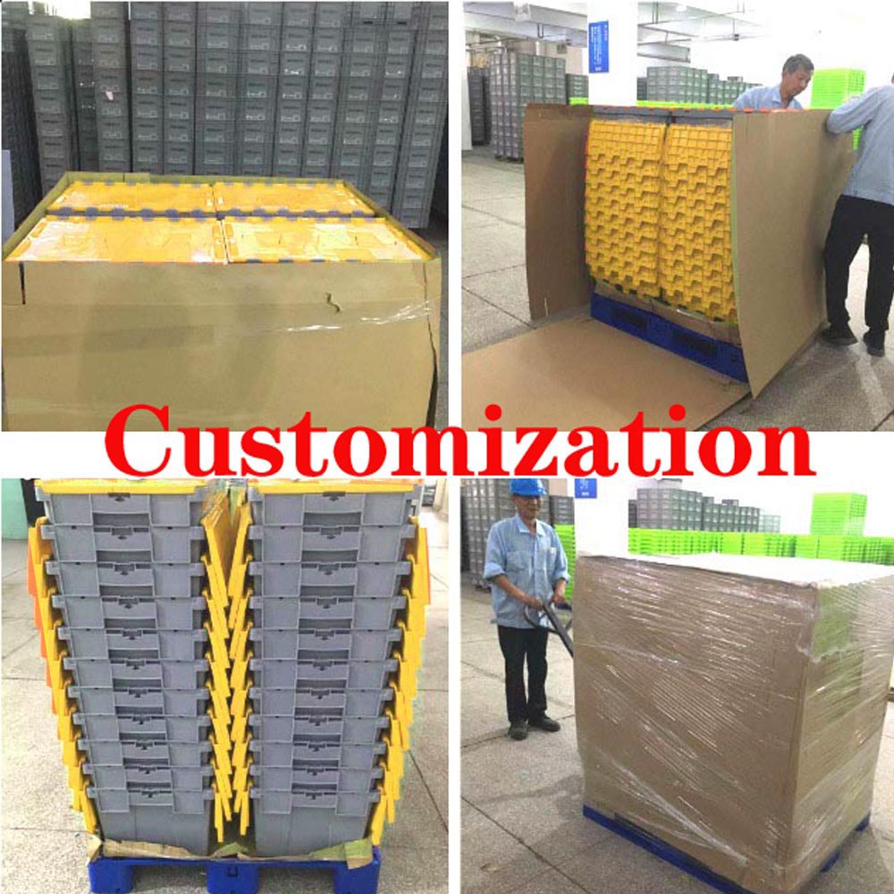 171 ltr Industrial Storage Container Stackable Harvest Crates With Lids Wine Storage