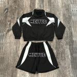 Custom Logo Windbreaker Nylon Sweatshirt Streetwear Vintage Zip up Hoodie and