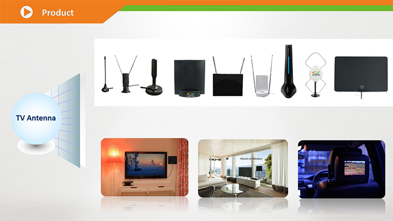 Thin 5dBi UHF Hd Free Tv Unlimited Antenna Indoor TV Signal Antenna