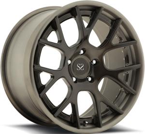 China 20inch Rims Gloss Black Customized 2-PC Forged Alloy Rims With 5x120 For BMW M4/ SAE J2530 Alloy Wheels wholesale