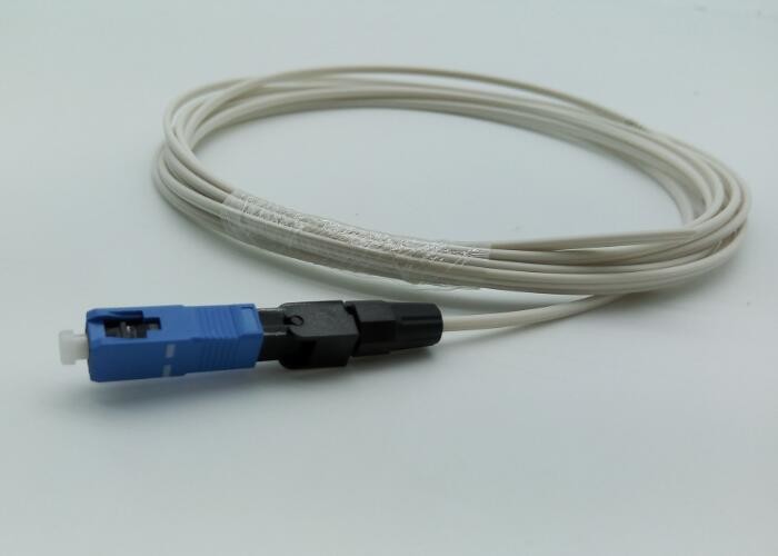 CATV Pre - Polished Fiber Connectors , Blue Field Installable Fiber Optic Connector