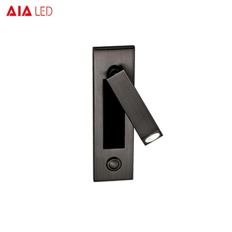 Hot sale adjustable recessed bedside wall light & led reading lamp headboard wall light