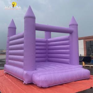 China Inflatable Purple Bouncy Castle Custom Jumping Bouncer For Wedding wholesale