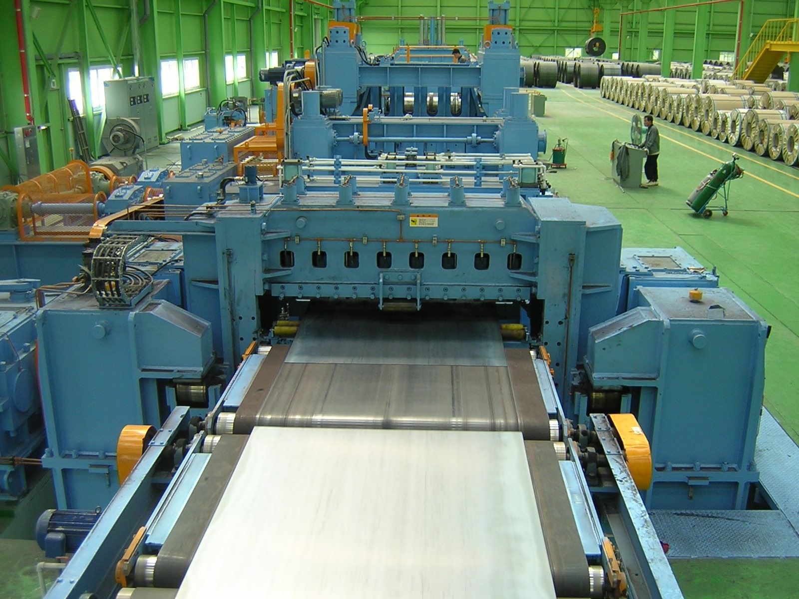 Stainless Steel Coil Uncoiling Leveling Shearing Stacking Line with Video Inspection