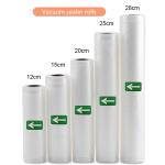 Black Printed Embossed Vacuum Sealer Bags 6x10 Inches BPA Free Precut 100Pcs