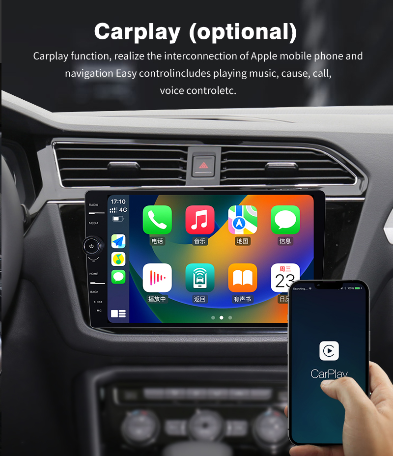 1 Din Universal Car Radio with 10.1 Inch Rotatable Android 11 Stereo and DVD Player