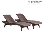 Comfortable Patio Furniture Chaise Lounge , Outdoor Furniture Pool Chaise Lounge