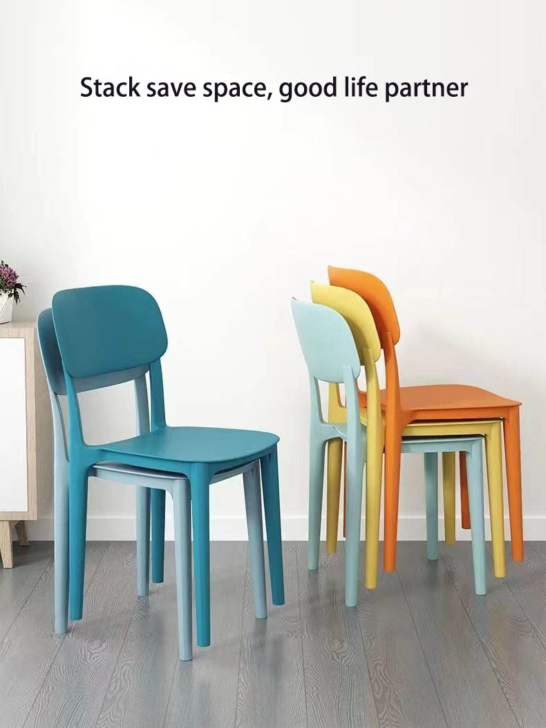 Hotel Dining Furniture Stackable Chairs Custom Colors Nordic Design for Modern Dining Room