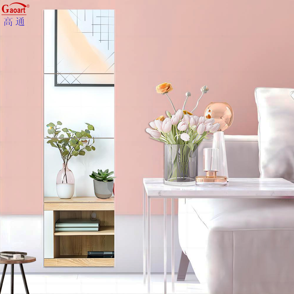 Custom Home Decor Small Splicing Luxury Long Washroom Wall Glass Mirrors for Every Day