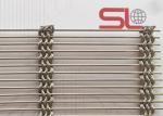 56.9% Opening Area Architectural Woven Mesh Wire Sunshade Metal Screen