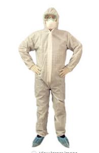 China White Disposable Protective Suit Acid Resistant Safety Protective Clothing wholesale