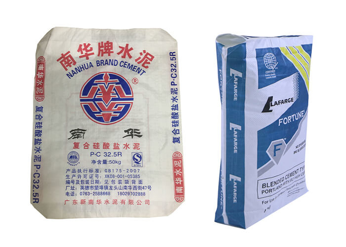 Light Weight 25kg Block Bottom Valve Bag Bopp Laminated / Square Bottom PP Woven Bag
