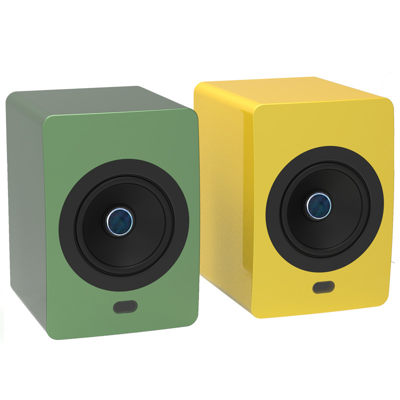 Wood TWS Bookshelf Bluetooth Speakers Portable True Wireless Speakers 200W RMS