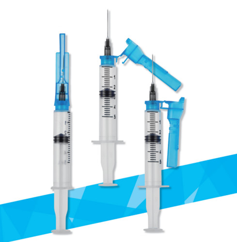 FDA510K CE ISO Sterile Medical Disposable Syringe With Safety Needle For Medical Use