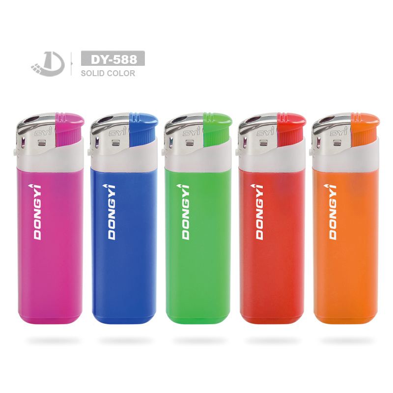 Classic Basic Design Disposable Refillable Custom Lighter with Logo Printing