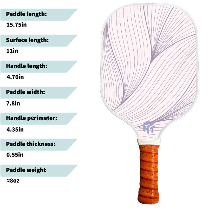 OEM ODM Raw Pickleball Paddle With Breathable Silicone Handle