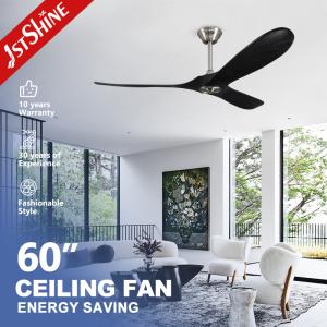 China Modern Black Remote LED Ceiling Fan 230V Commercial For Living Room CE wholesale