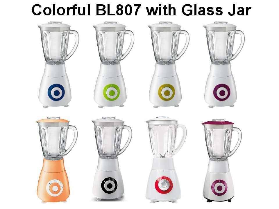 Popular BL807 Plastic / Glass Jar         Food Blender