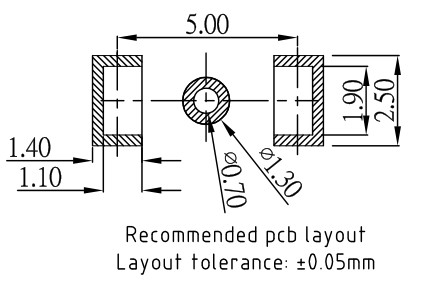 5.0mm round male and female magnetic dc connector with black cable