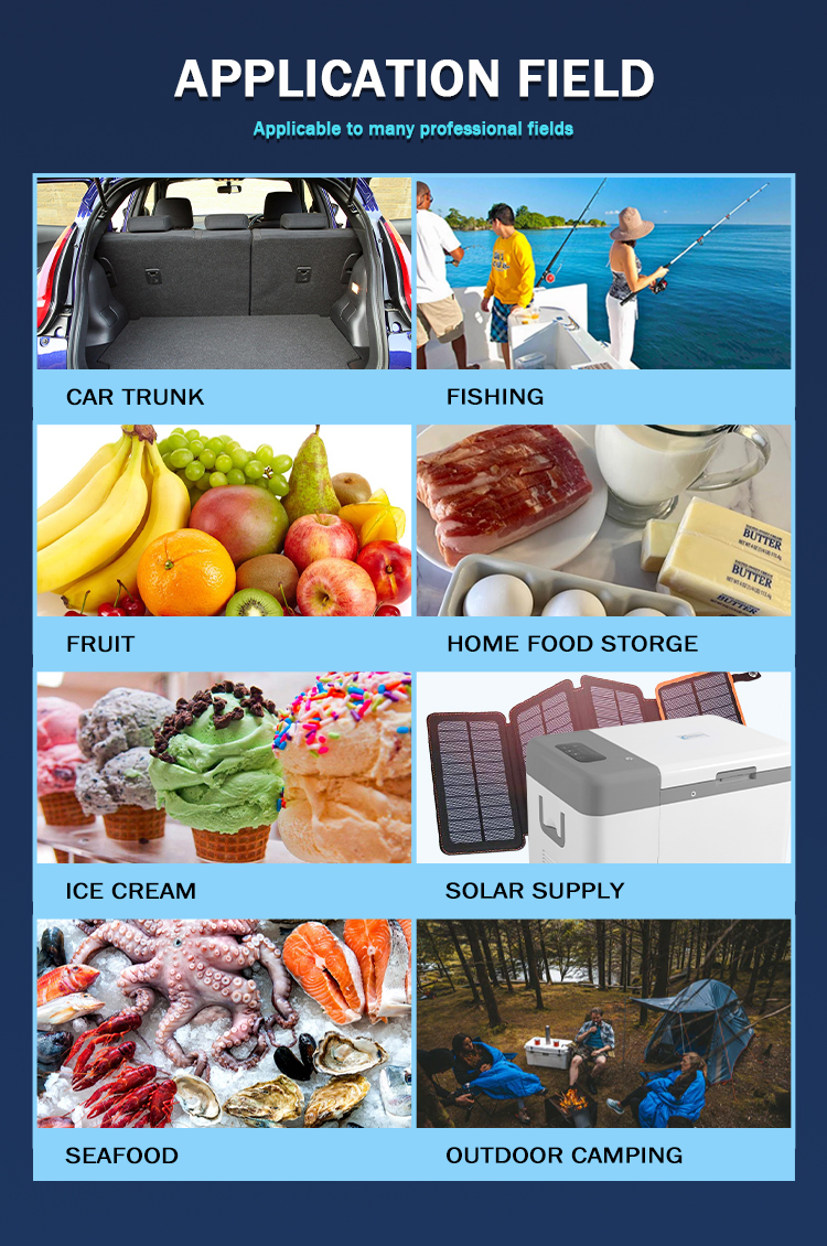 Under Table Portable Ultra Low Temp -45C Stirling Cooler with HE Refrigerant and Style