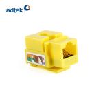 Cat5e Rj45 Keystone Coupler , Ethernet Cable Keystone Jack