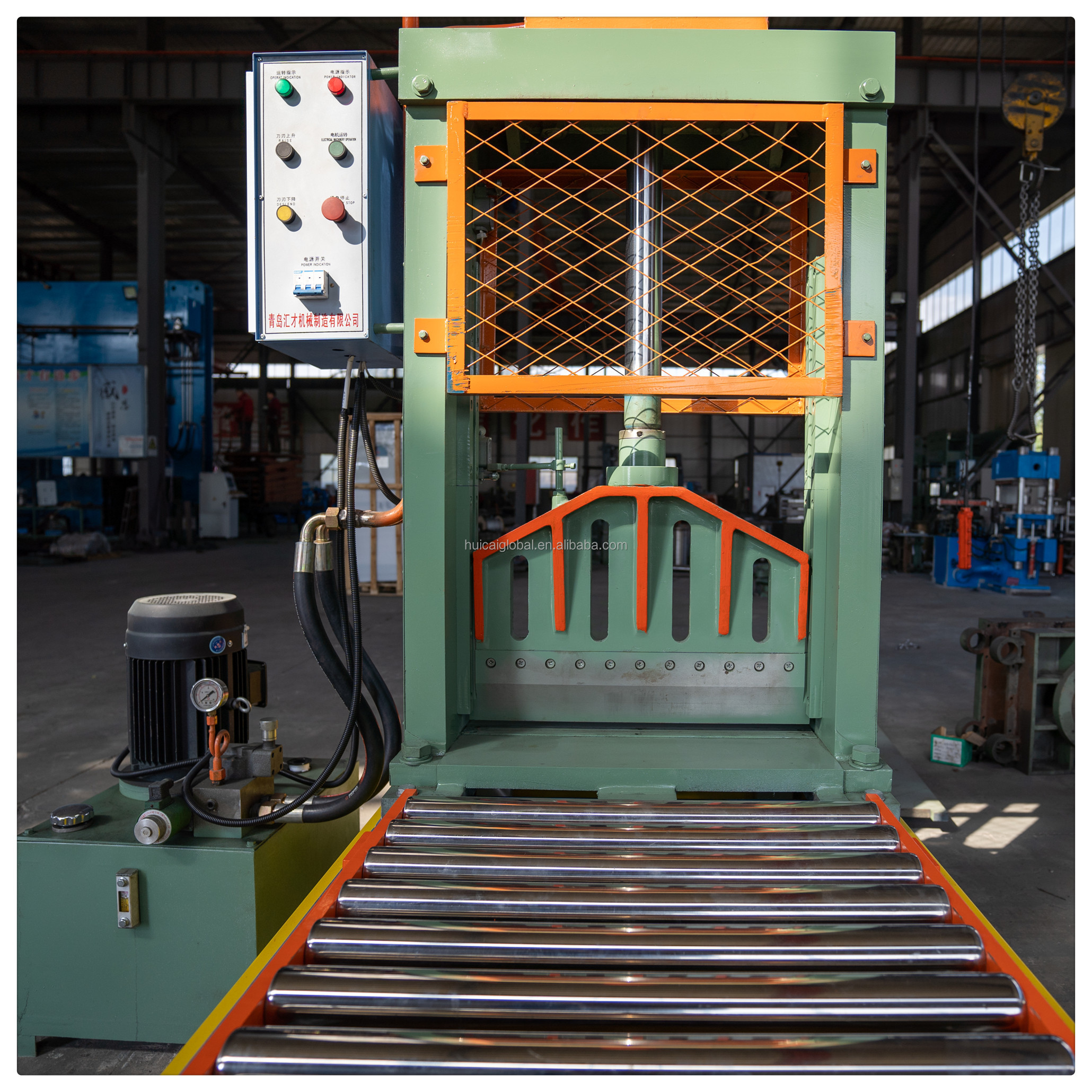 XQL-80 Rubber Bale Cutter Rubber Cutting Machine with Overall Size 2122x1440x2509mm