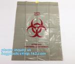 Drawstring medical biohazard waste disposal supplies LDPE plastic autoclave bags