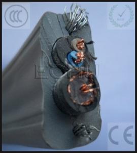 China CCTV Cable for Elevator, flat traveling video cable, ECHU Flat Cable wholesale