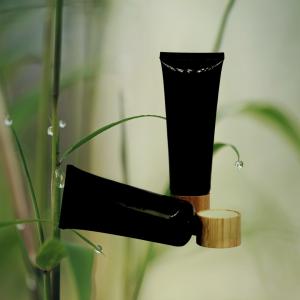China Bamboo Lid Cosmetic Squeeze Tube 150ml wholesale