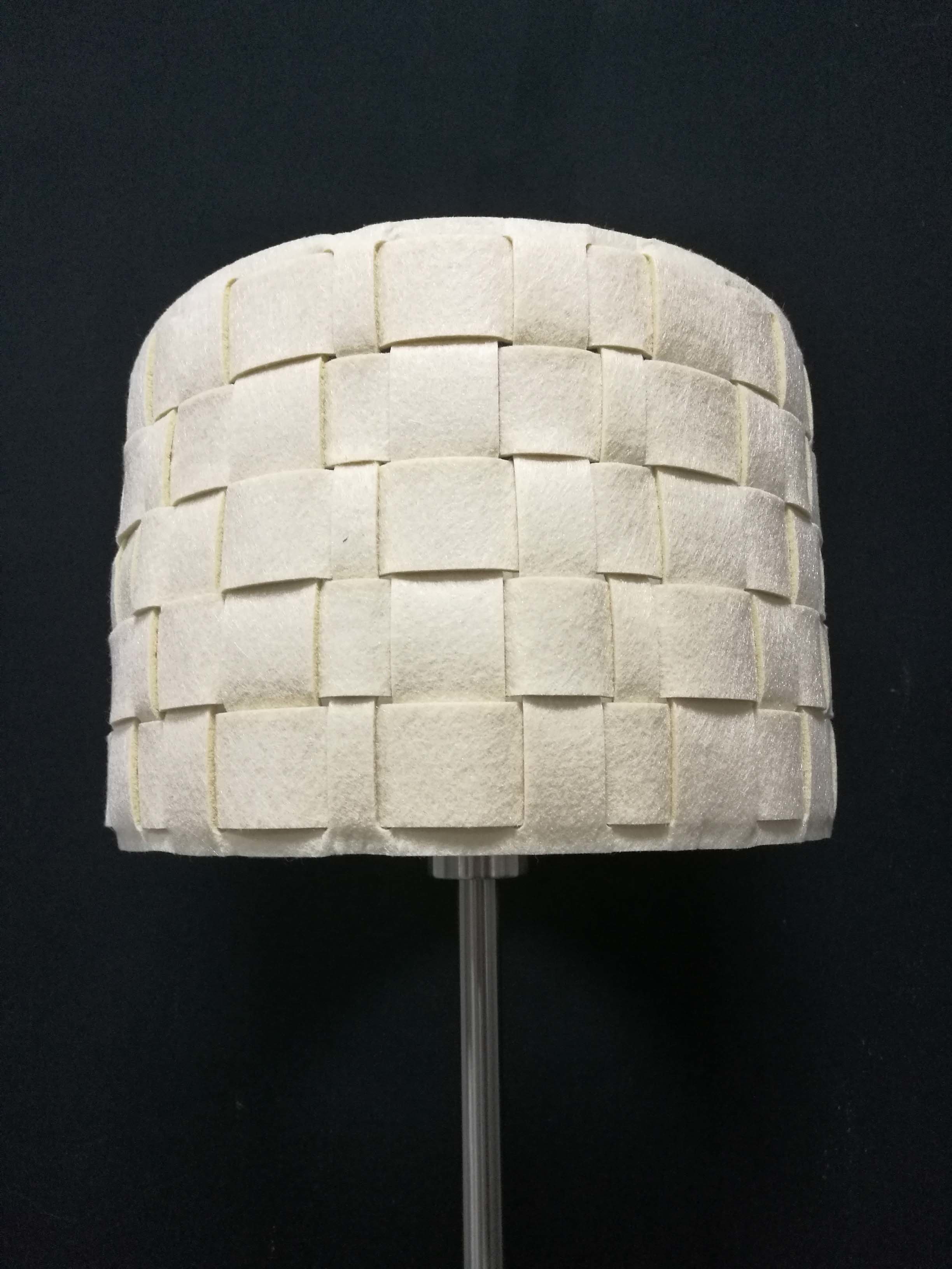 300*200mm Bedside Lamp Shades Felt E27 Light Shade Cream White
