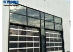 Compact Black Sectional Garage Doors Residential Automatic Aluminum UV Proof