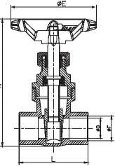 NPT BSP Alloy Steel Gate Valve Brass For Oil Gas / Brass Water Gate Valve