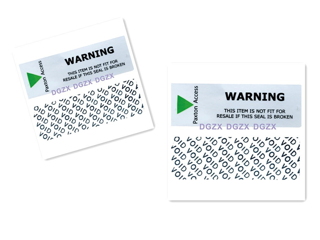 Low Residue Custom Warranty Stickers / Tamper Evident Labels With Hidden Message