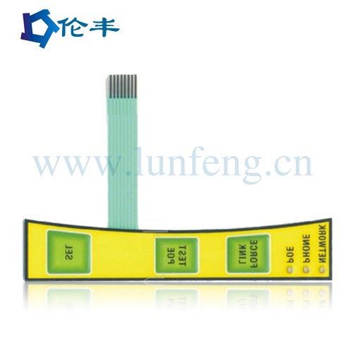 Metal Dome Standard Membrane Keypad 3M 468 Adhesive Membrane Switch