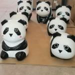 Outdoor Garden Decoration Fiberglass Resin Panda Animal Sculpture