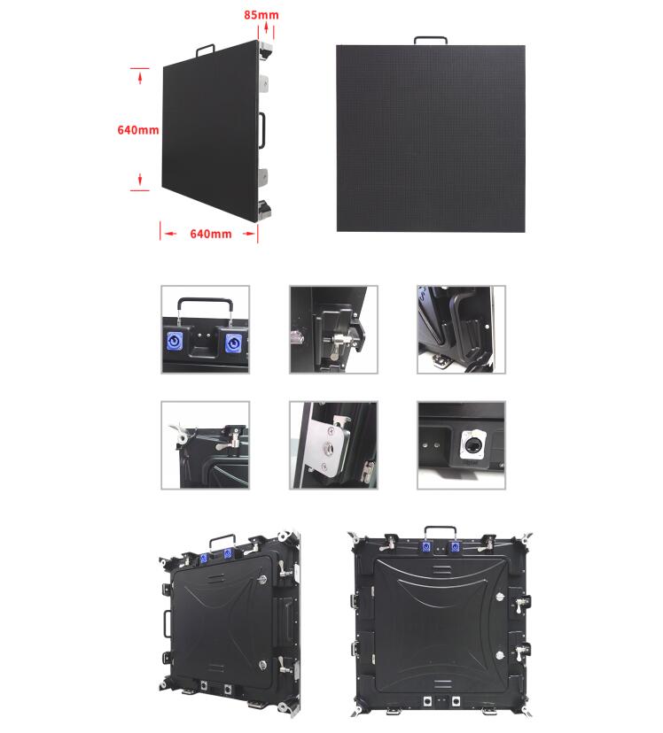 640*640mm P5 Outdoor Led Screen , High Brightness Led Display IP 65 Level