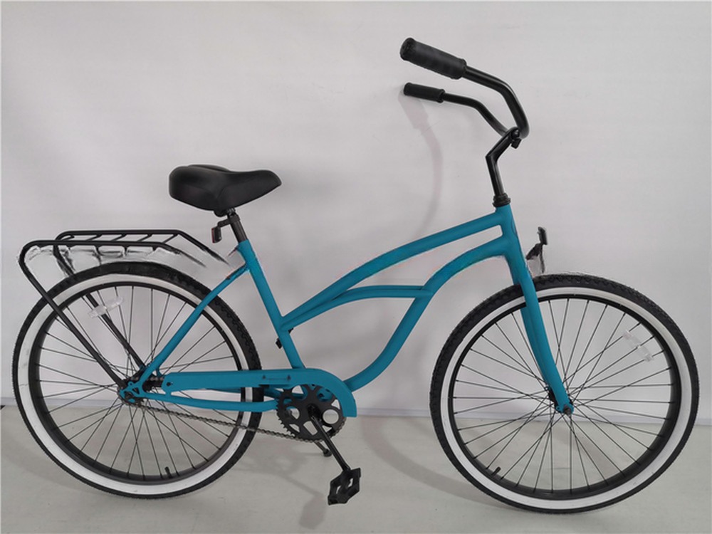 Coaster Brake 26 inch Single Speed Hybrid Unisex Beach Cruiser Bike with 26*2.35 Tires